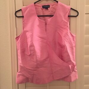 EUC Ann Taylor Sleeveless Wrap Silk Top, Size 8